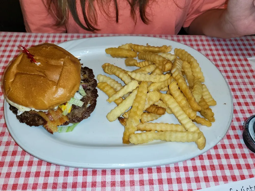 Bacon Cheeseburger and Fries